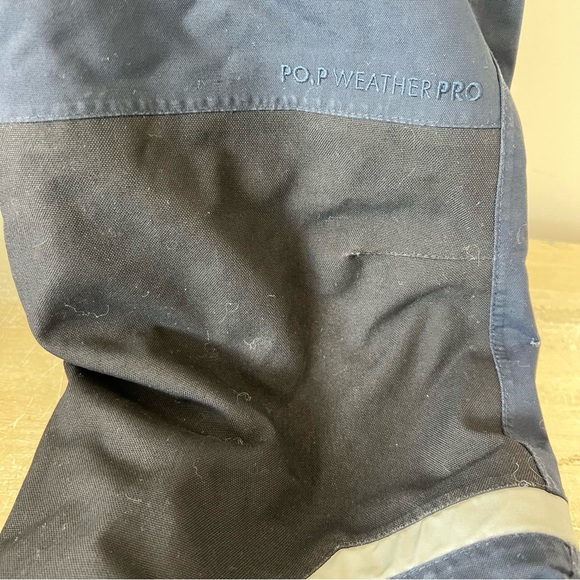 Polarn O. Pyret Kids Navy Snow Pants Suspenders Reflective Ski Pants Size 6–7 - Picture 4 of 7